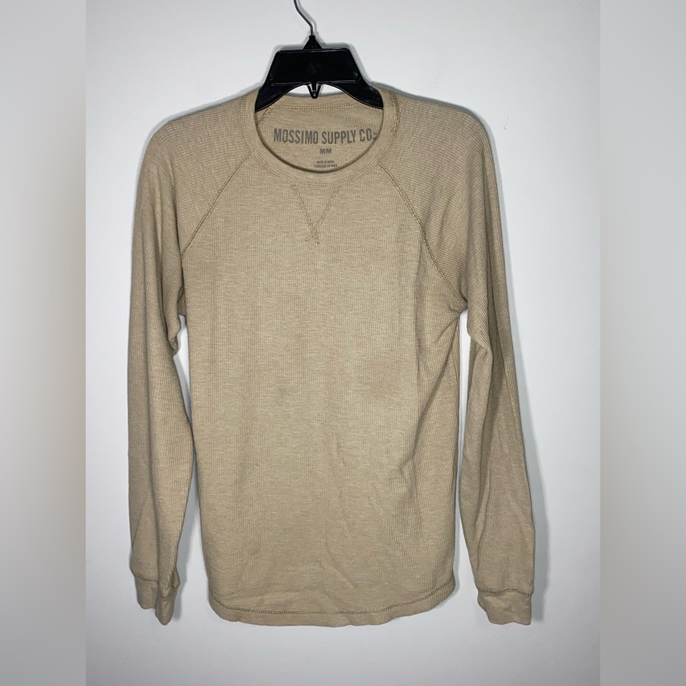 Mossimo Supply Co. Tan Crewneck Sweater Soft Knit Casual